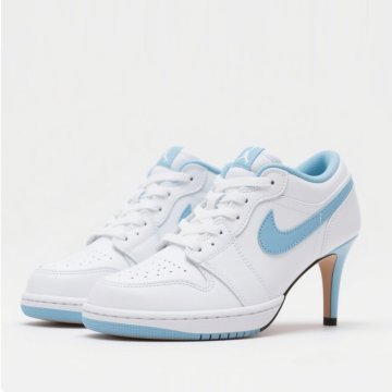 Air Jordan 1 Low Heels White/Light Blue