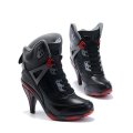 Air Jordan 5 Black Red High Heels