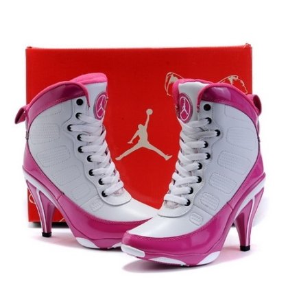 Air Jordan 9 Pink Sneaker High Heels for Women Product Detail 2 Air Jordan 9 Pink Sneaker High Heels for Women Product Detail 2