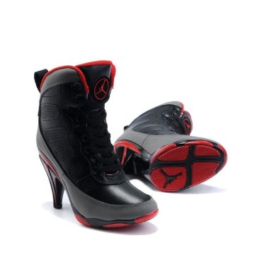 Air Jordan 9 Retro Cool Black High-Top Heels