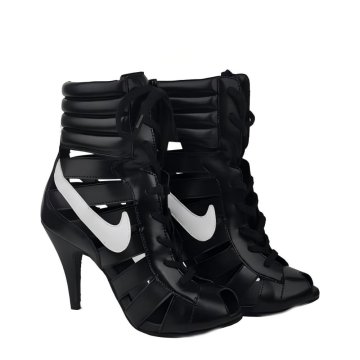 Black High Heel Sandals