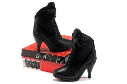 Black High Top Air Force Ones: Nike Heels Product Detail 1 Black High Top Air Force Ones: Nike Heels Product Detail 1