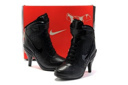 Black High Top Air Force Ones: Nike Heels Product Detail 2 Black High Top Air Force Ones: Nike Heels Product Detail 2