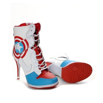 Captain America Nike Dunk High Heels