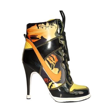 Nike dunk Heels Shoes Black/Yellow