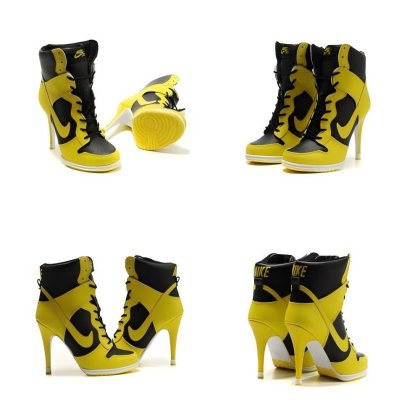 (image for) Nike Dunk Heels Yellow/Black for Women Product Detail 2