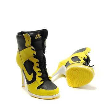 Nike Dunk Heels Yellow/Black for Women