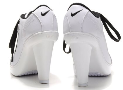 Nike White/Black Heel Pumps Product Detail 3 Nike White/Black Heel Pumps Product Detail 3