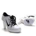 Nike White/Black Heel Pumps