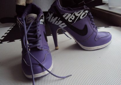 Purple High Heel Shoes Product Detail 4