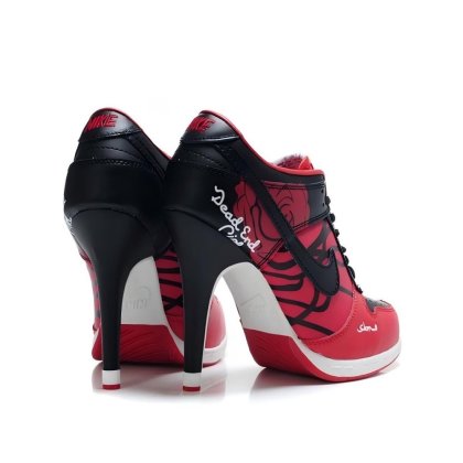 Red Nike Dunks: Rare High - Heel Fusion for Women Product Detail 3