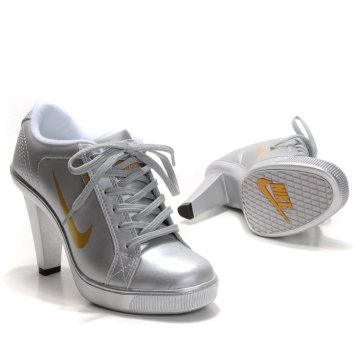 Silver Heel Pumps: Nike Dunk High