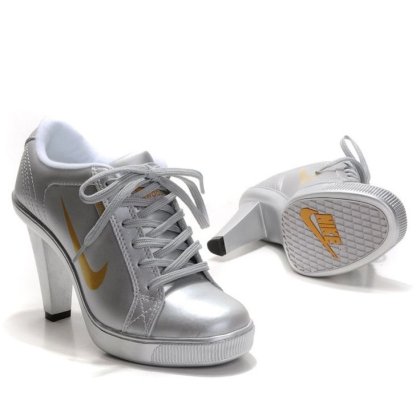 Silver Heel Pumps: Nike Dunk High