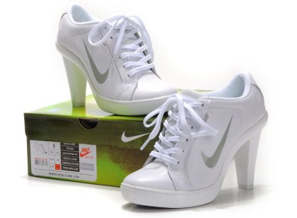 White Heel Pumps: Nike High Heels for Women Product Detail 1