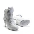 White Nike Air Force 1 High Top Heels