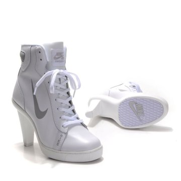 White Nike High Heels: Women’s Dunk High