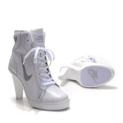 White Nike High Heels: Women’s Dunk High