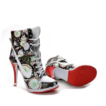 Stylish Women's High-Top Sneaker Heels
