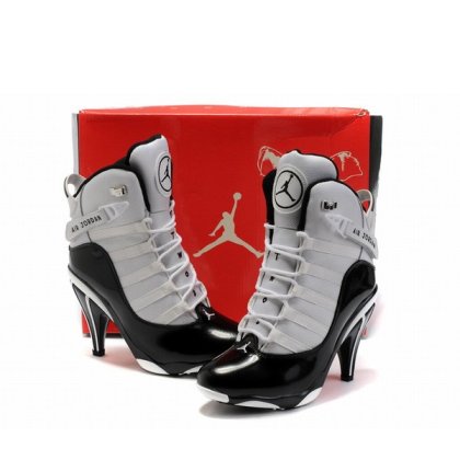 Women's White High Heel Shoes: Air Jordan 6 Heels for Women Product Detail 2